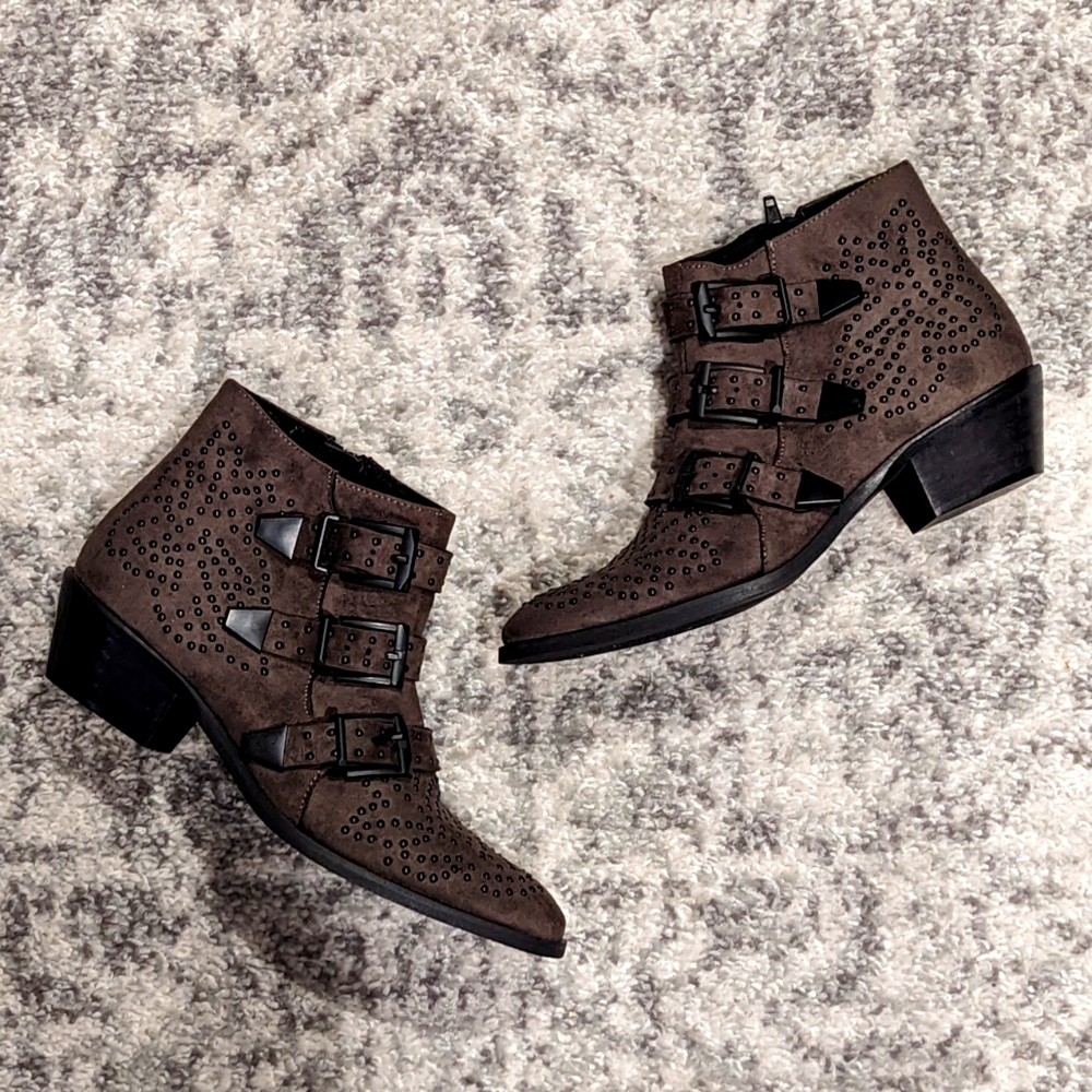 NWT ShuShop Olive-Colored Booties SZ 6.5